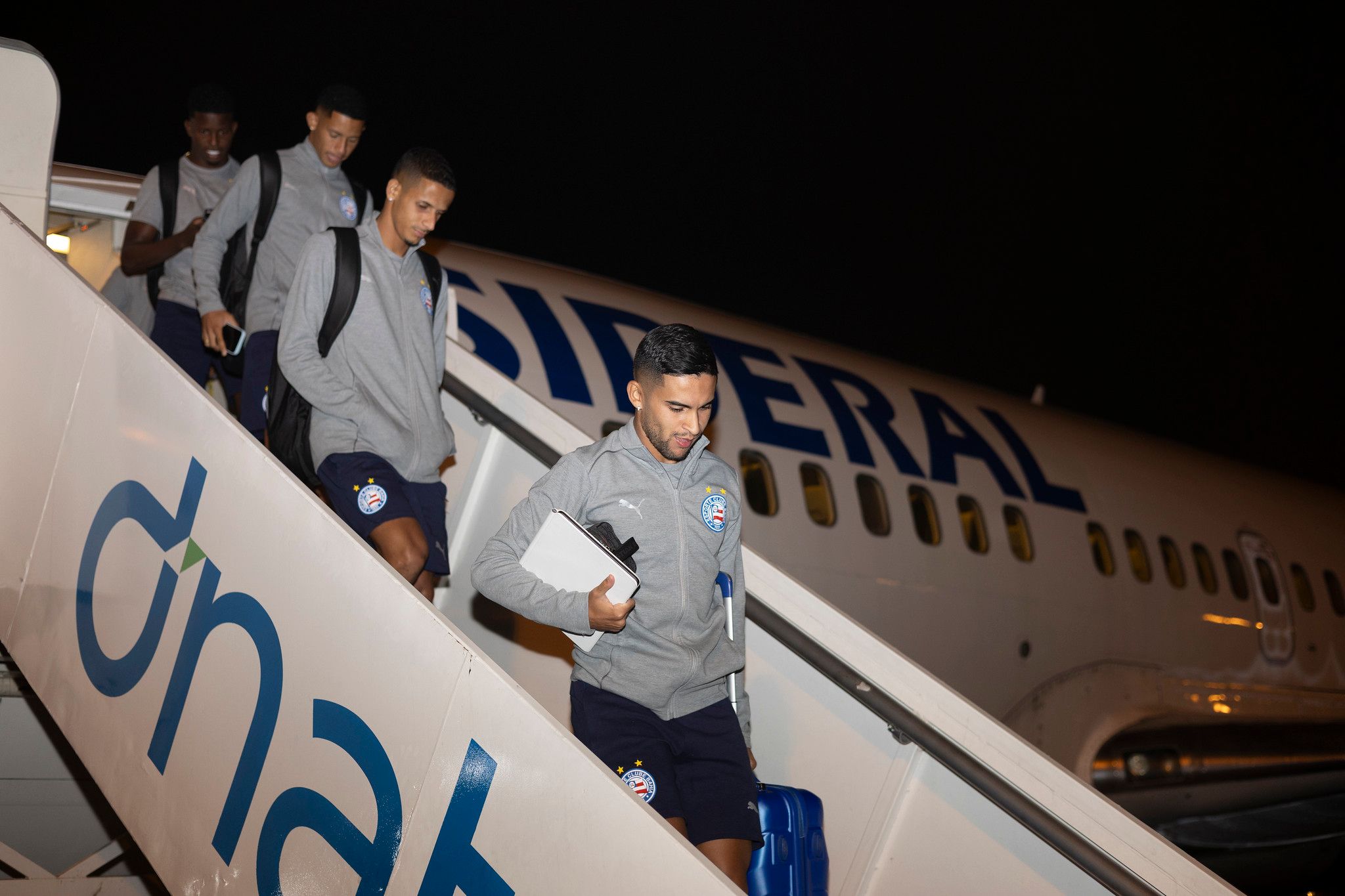 Elenco desembarca em São Paulo para enfrentar Palmeiras | Foto: Rafael Rodrigues/EC Bahia