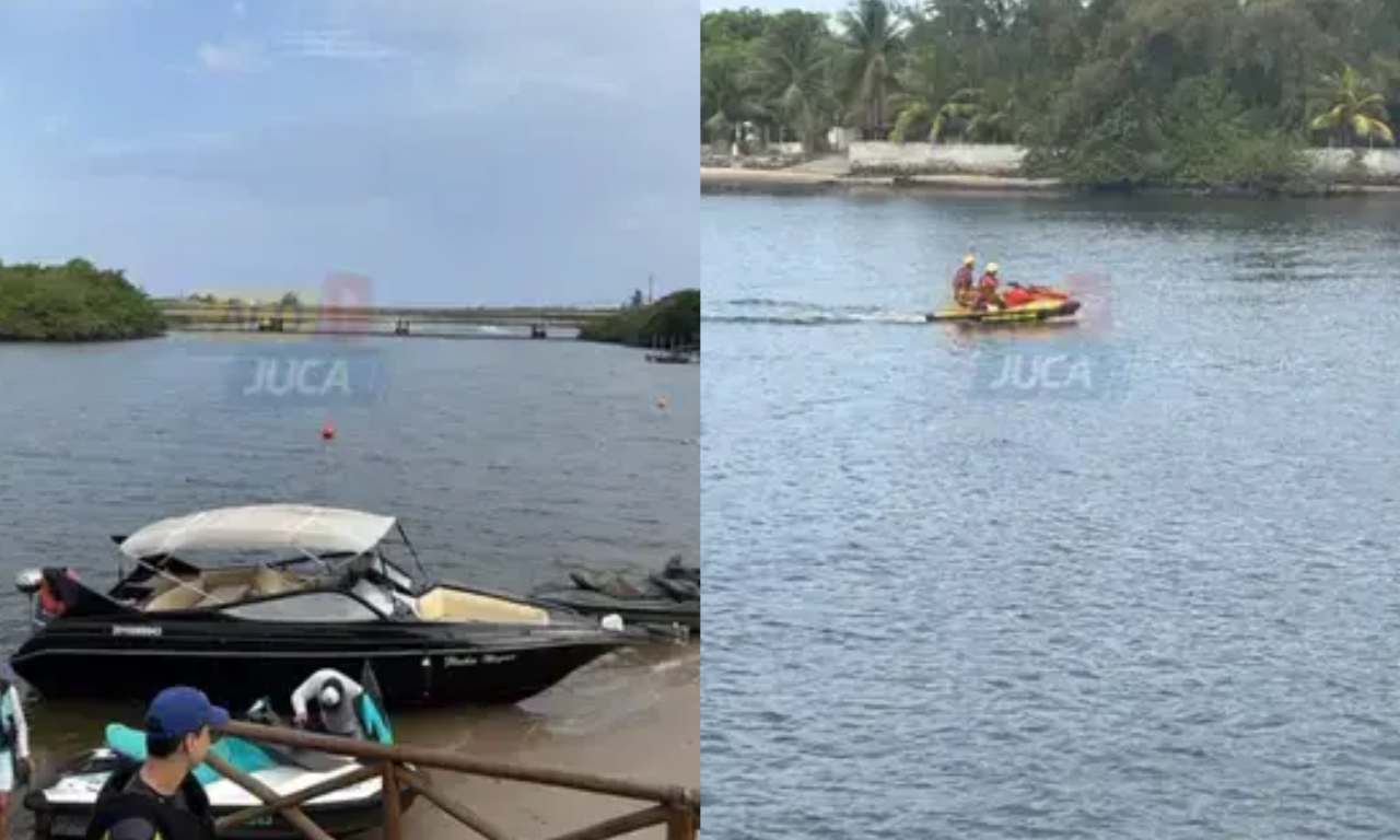 Jovem desaparece ap&oacute;s cair de barco em Barra de Jacu&iacute;pe; bombeiros realizam buscas. Foto: Reprodu&ccedil;&atilde;o