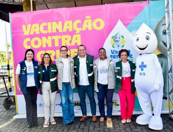 Vacinação contra a gripe. Foto: Divulgação Saúde Gov/BA