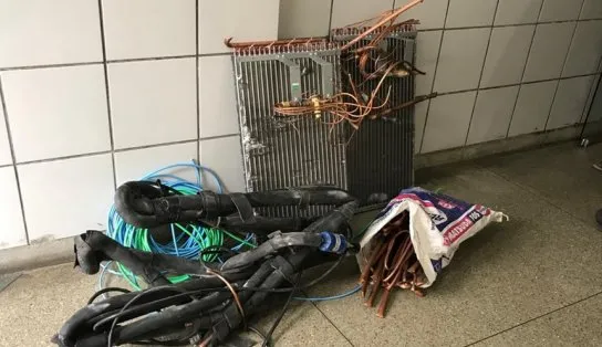 Homem é preso por furto de fios cobre no bairro São Marcos