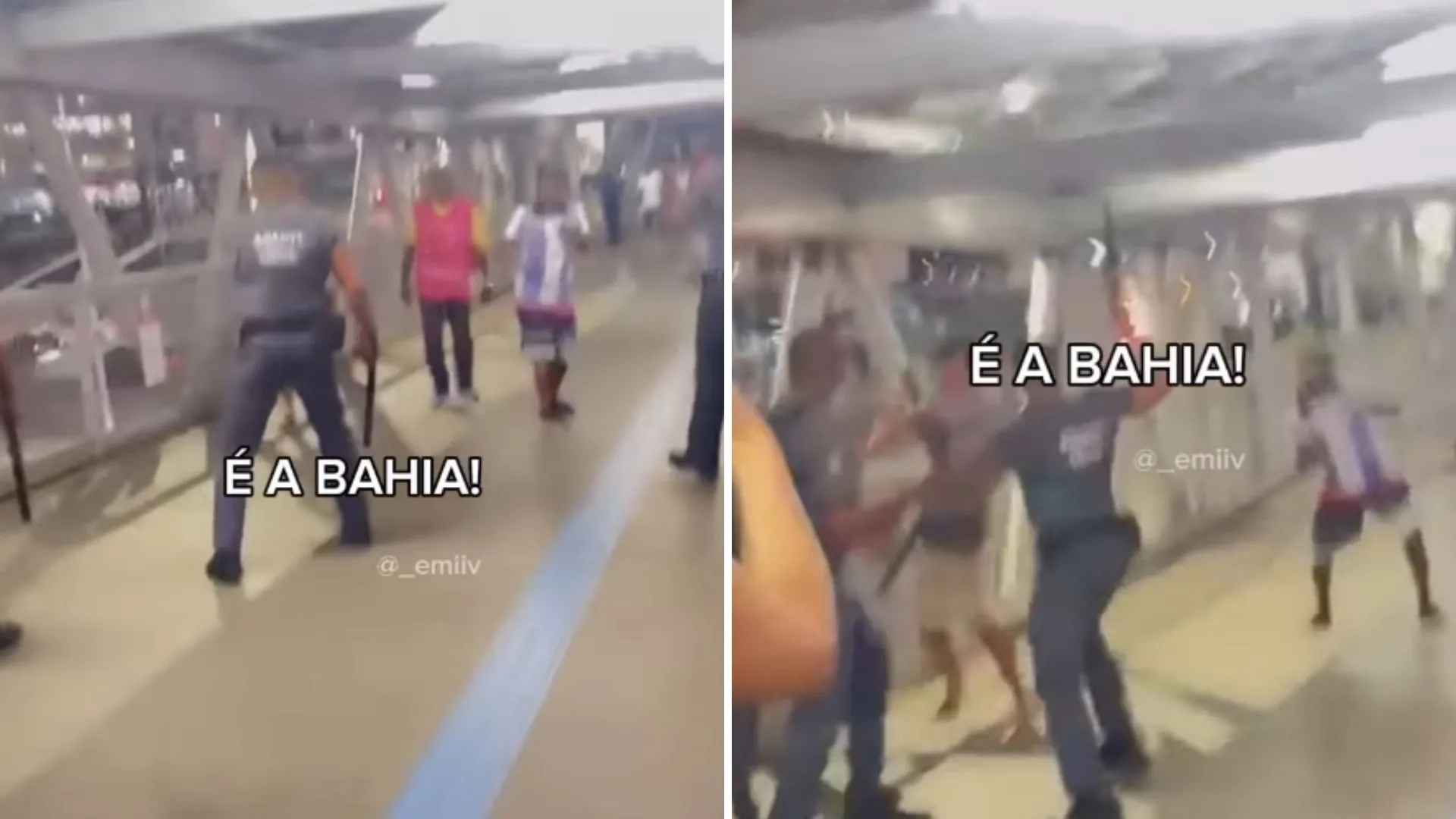 Confusão entre ambulantes e seguranças do metrô é registrada na Estação Rodoviária