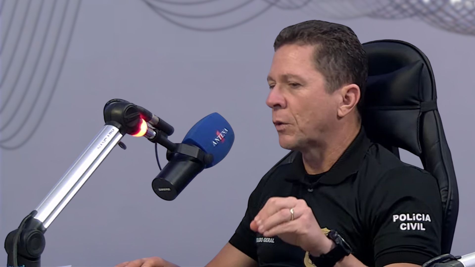 André Viana, delegado-geral da Polícia Civil da Bahia | Imagem: Reprodução/Antena 1 Salvador