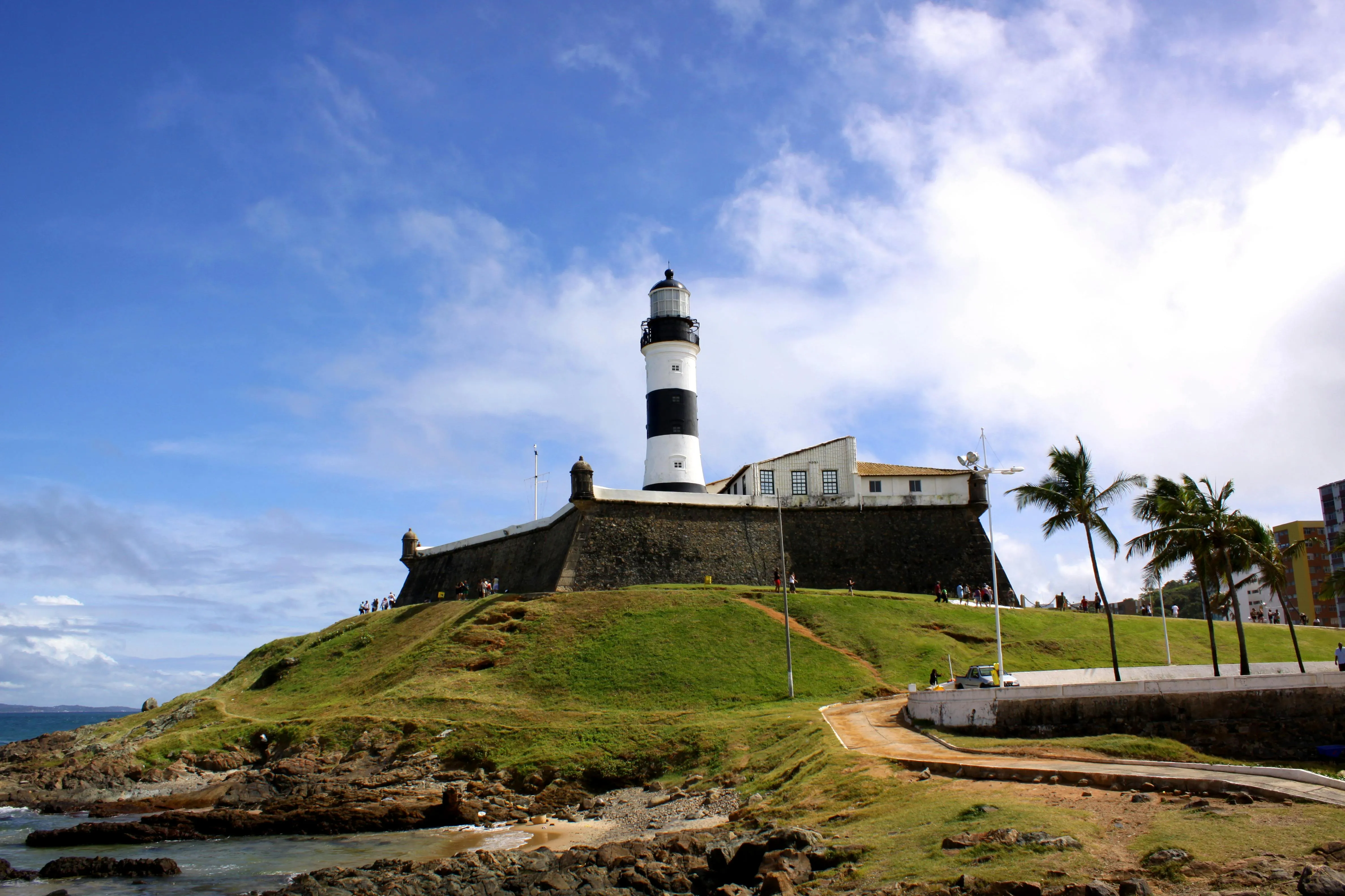 Farol da Barra fica verde em homenagem ao Dia do Médico-Veterinário