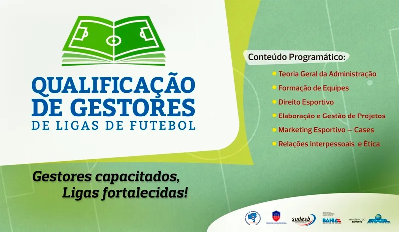QUALIFICAÇÃO: Sudesb lança curso para Gestores de Ligas de Futebol em Salvador