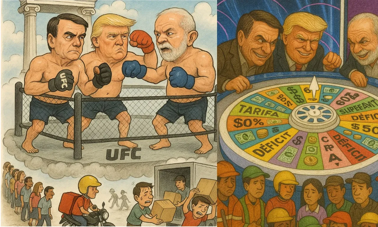 Os políticos fazem rinha, a gente paga a conta: o Tarifaço de Trump