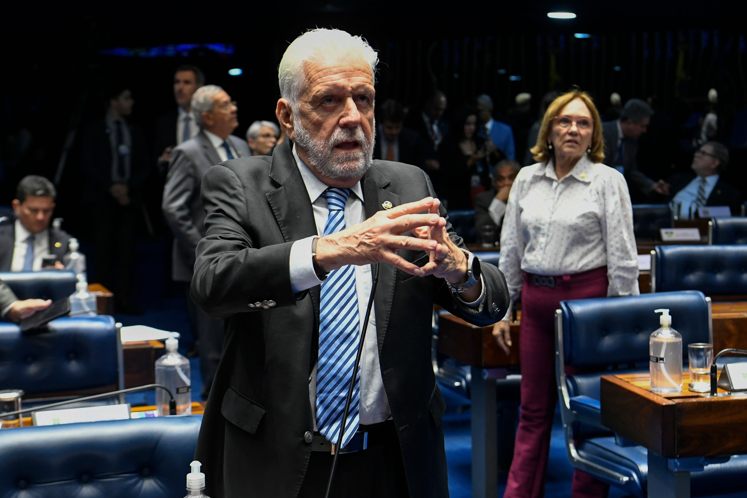 Wagner é líder do governo Lula no Senado e criticou fraudes no INSS | Foto: Jefferson Rudy/Agência Senado