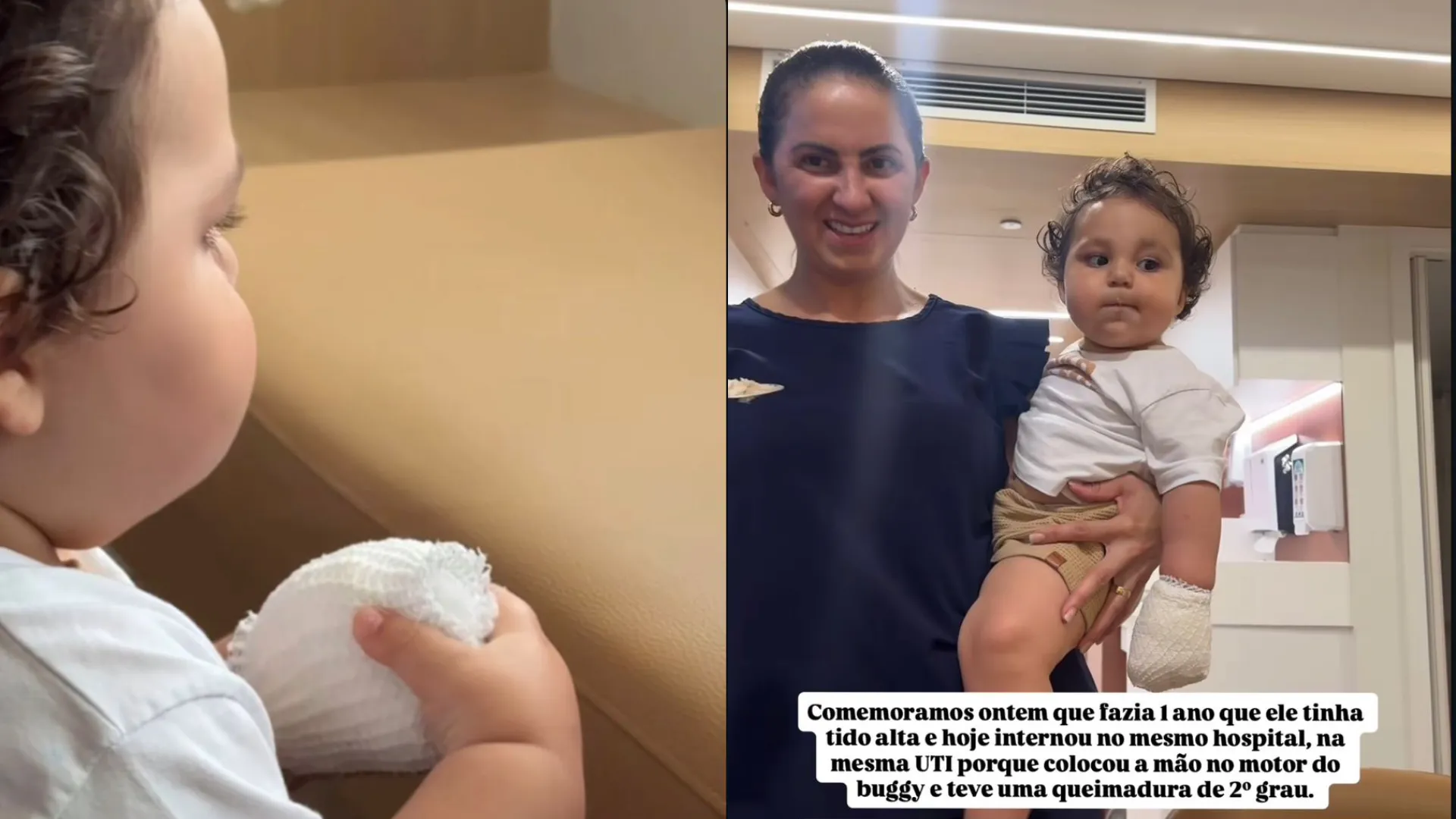 Filho de Viih Tube passa por cirurgia após queimadura de 2º grau; vídeos