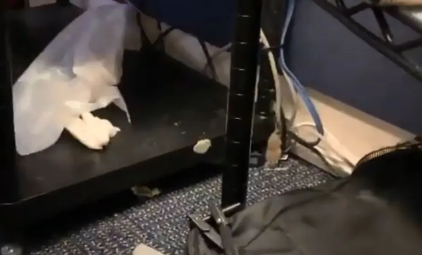 Vídeo: Rato despenca do teto da Casa Branca, nos EUA, e cai no colo de repórter