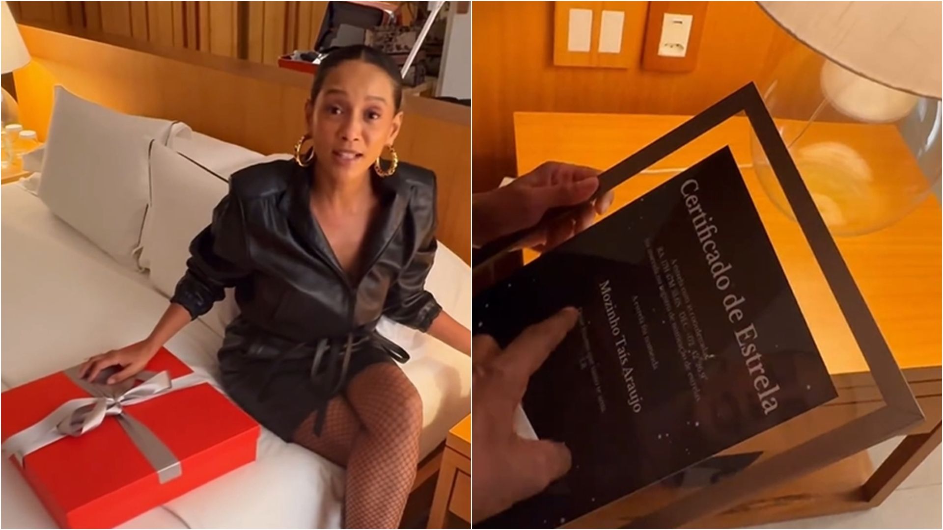 Taís Araújo ganhou estrela em sua homenagem | Imagens reprodução/Instagram