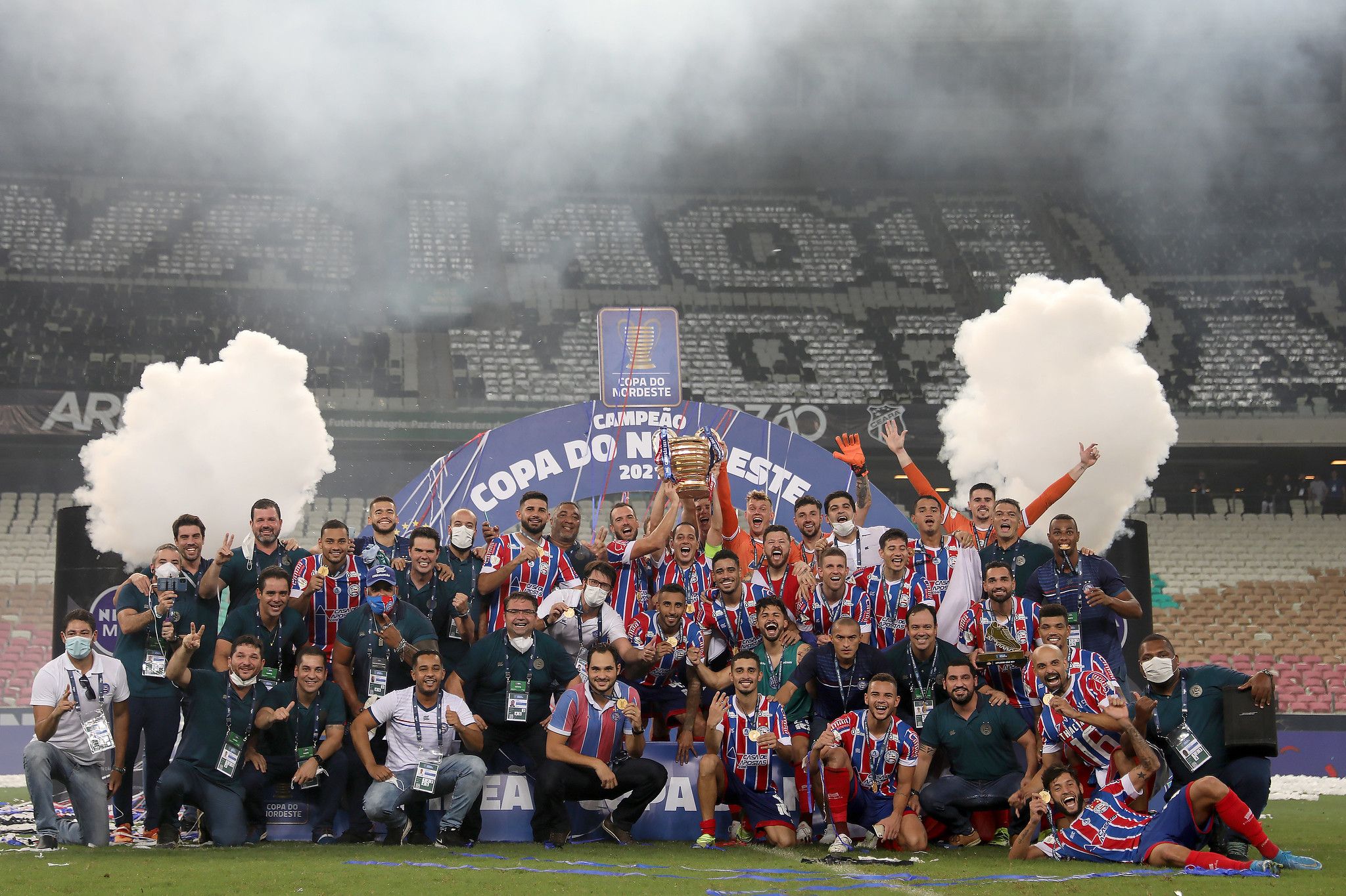 Bahia campeão da Copa do Nordeste em 2021. Foto: EC Bahia