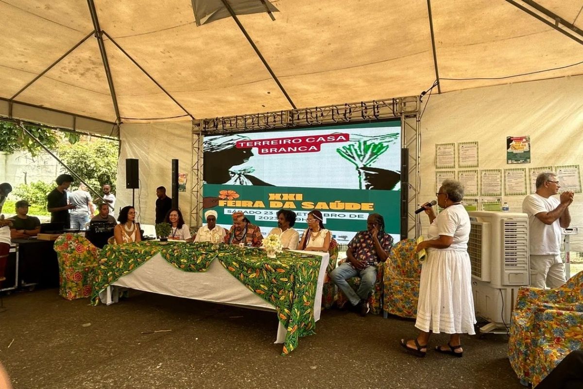 Feira gratuita de saúde e literatura acontece em Salvador; saiba detalhes. Foto: Divulgação/Terreiro Casa Branca
