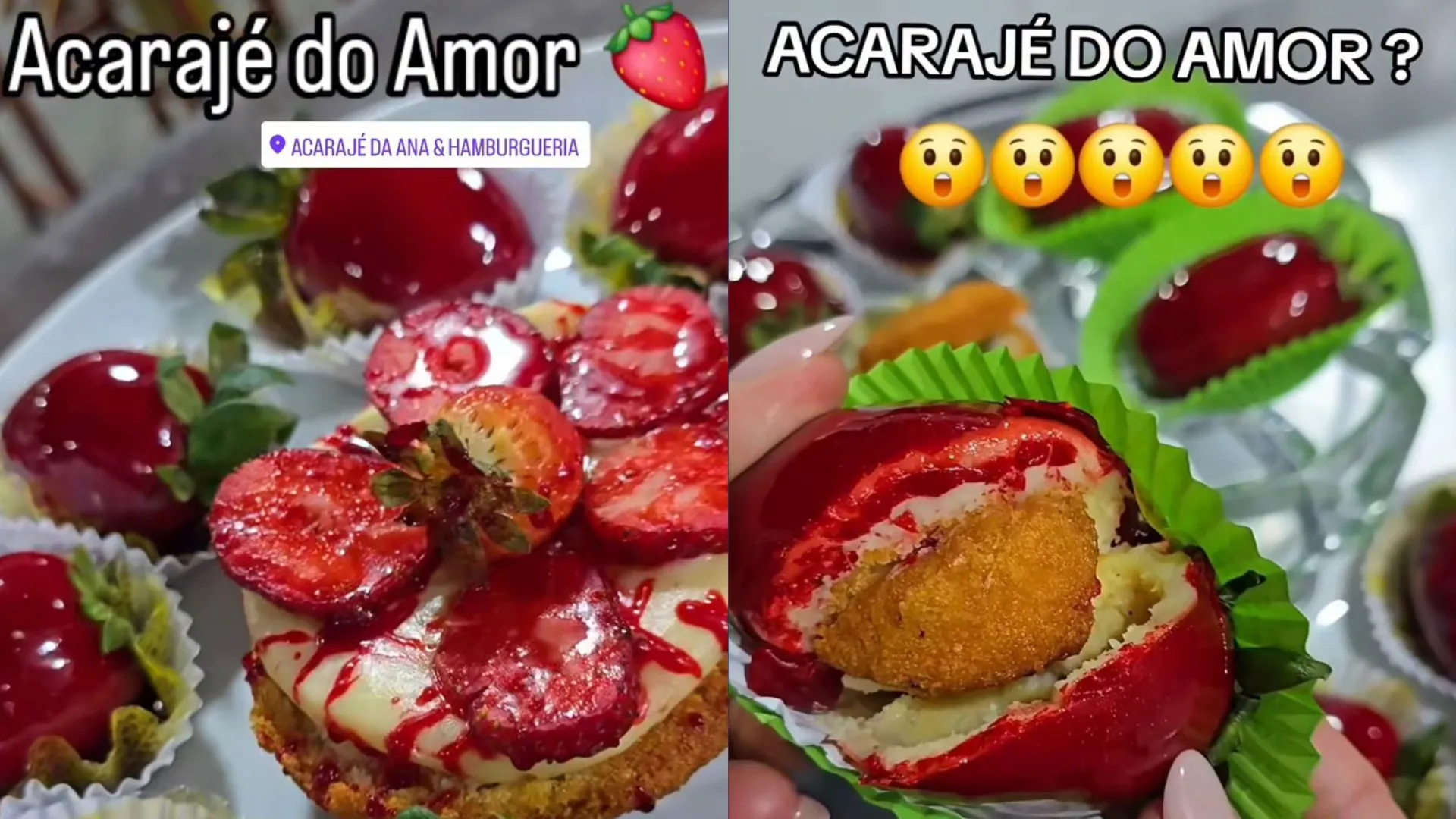Acarajé do Amor? Mulher mistura doce da moda com quitute baiano; veja