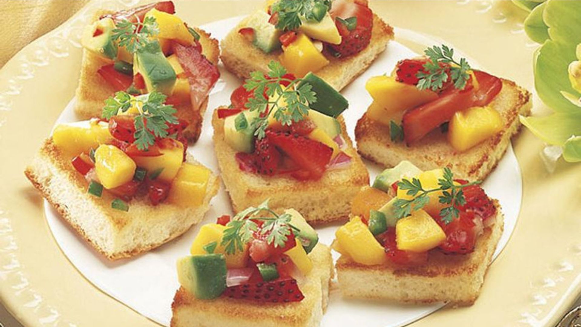 Bruscheta Tropical. Foto: Ilustração