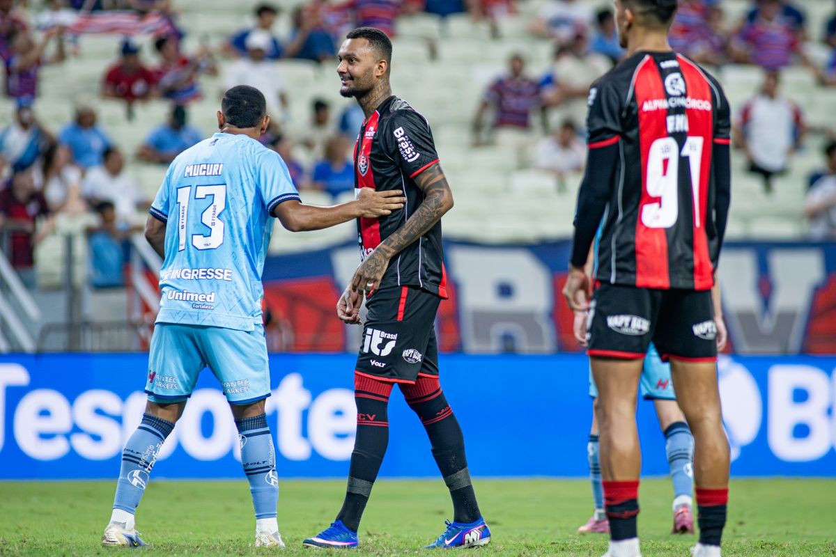 Vit&oacute;ria vence Fortaleza na primeira partida da final da Copa do Nordeste. Foto: Victor Ferreira/EC Vit&oacute;ria