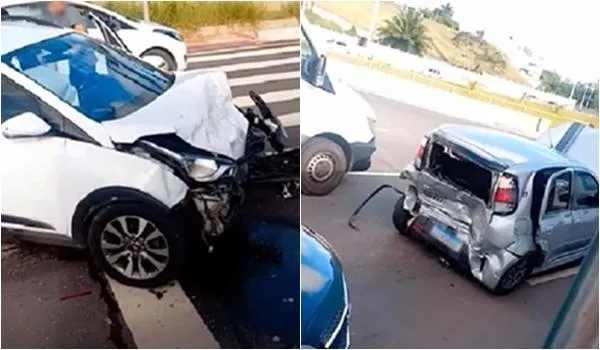 Acidente deixa cinco pessoas feridas na Avenida 29 de Março