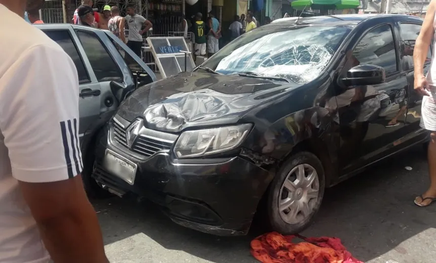 Três pessoas ficam feridas após serem atropeladas na Feira do Pau, em Salvador