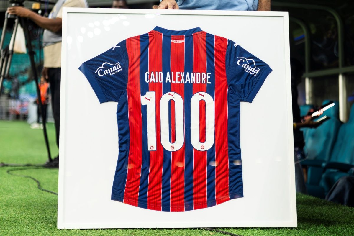 Recentemente, Caio Alexandre completou 100 jogos pelo Bahia. Foto: Rafael Rodrigues/EC Bahia