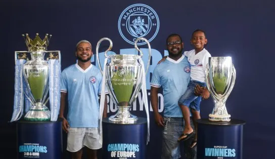 Taças do City voltam a Salvador e ficam em exibição no Museu do Bahia