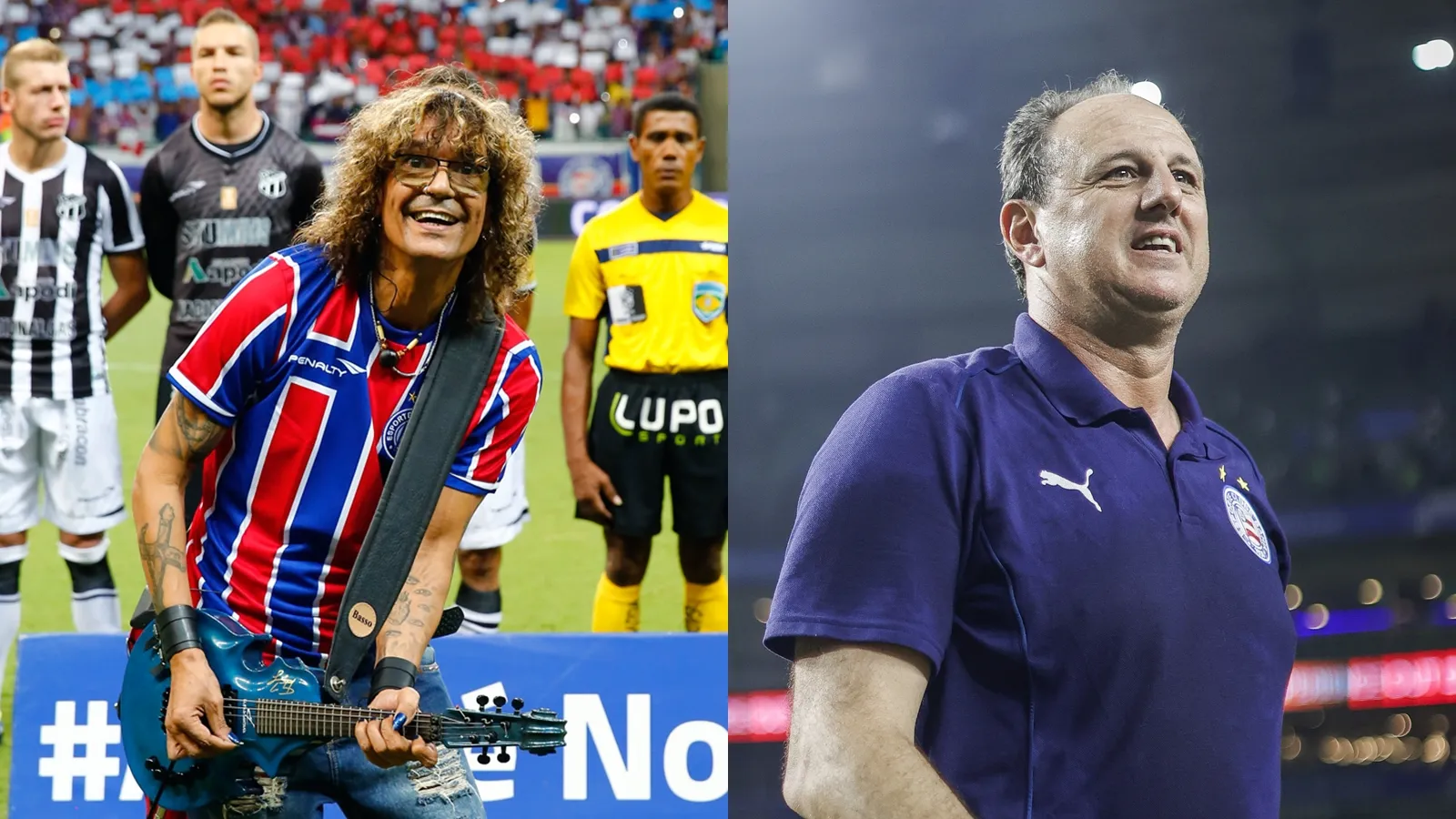 Luiz Caldas elogia Rogério Ceni no violão: 'Fera na música também'