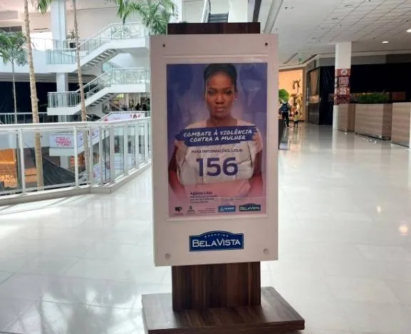 Agosto Lilás: shopping cria espaço para orientação de mulheres vítimas de violência