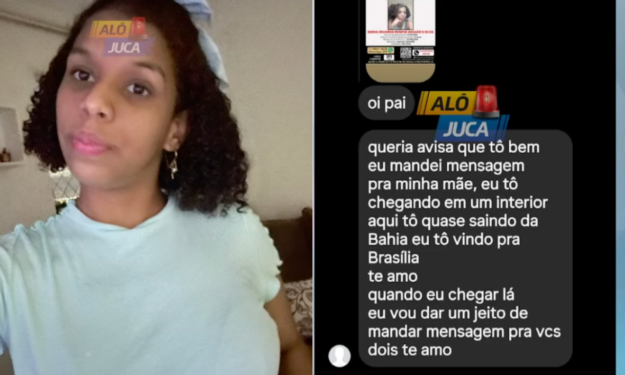 Adolescente desaparecida. Foto: TV Aratu