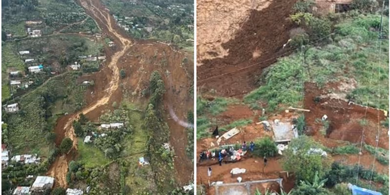 Registros da destruição causada pelo deslizamento na Colômbia/Foto: Reprodução do X
