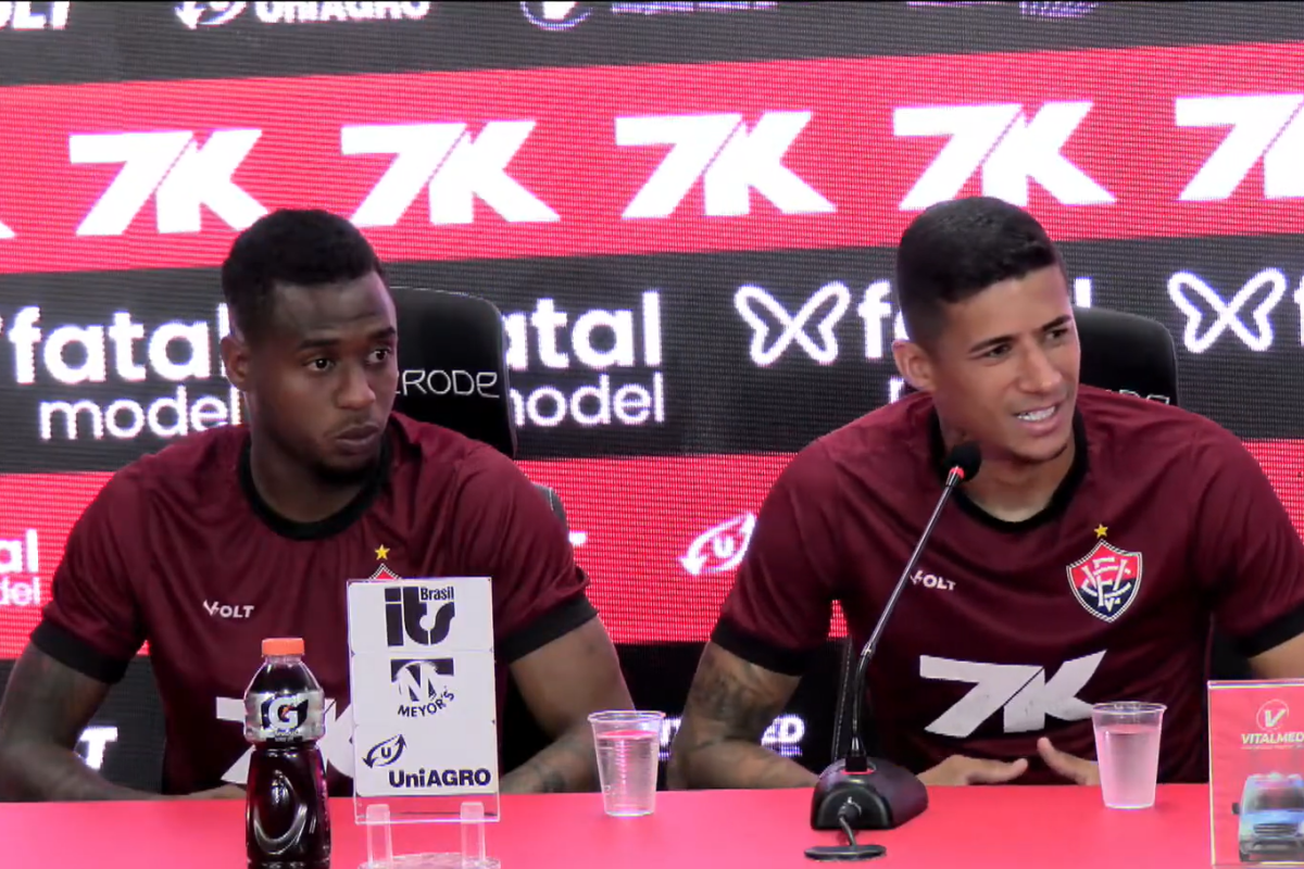 O Vitória anunciou o retorno de Camutanga e Dudu para reforçar o time em momento conturbado da temporada. Foto: TV Vitória