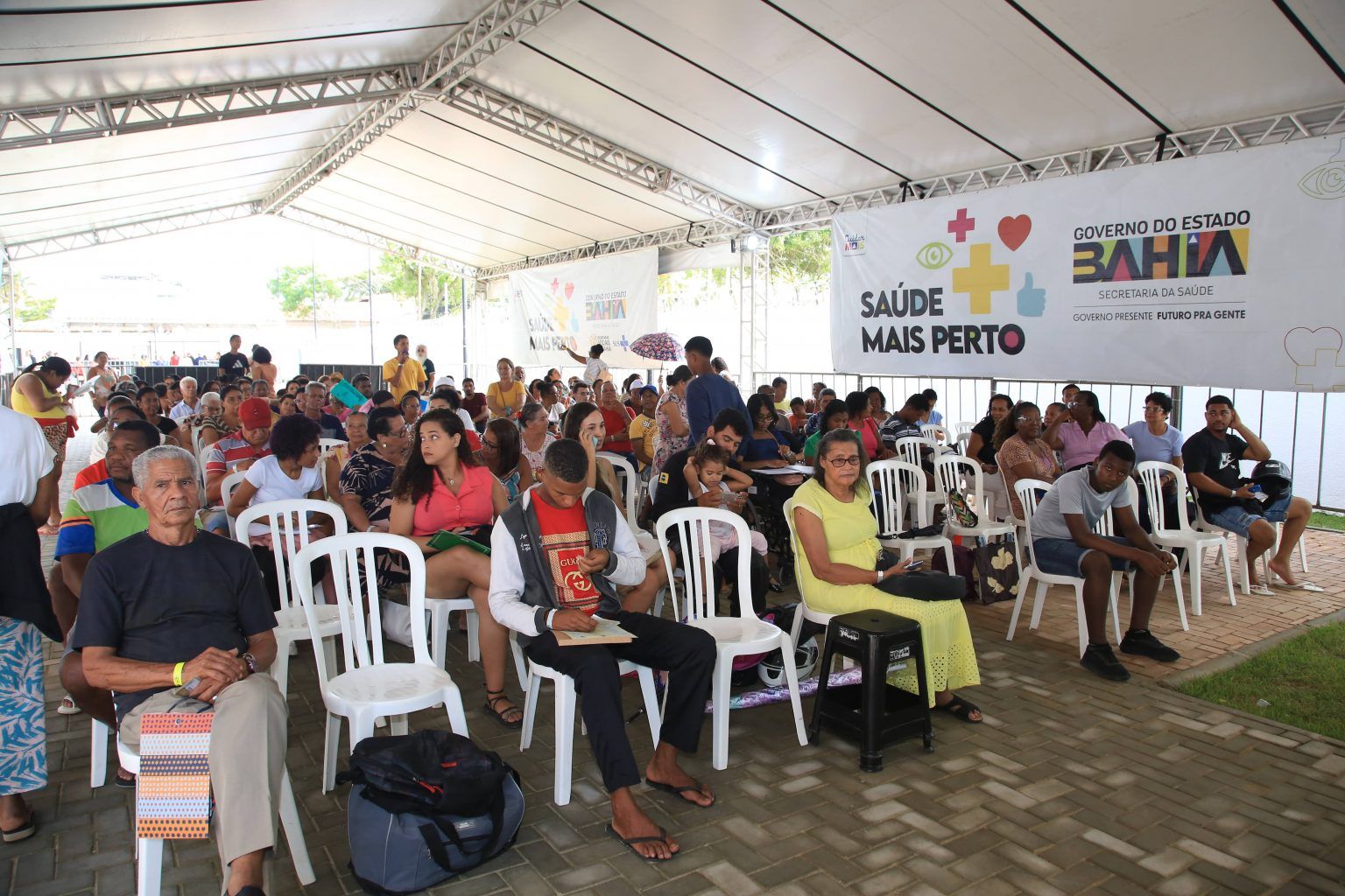 Feira Sa&uacute;de Mais Perto leva exames e consultas gratuitos para bairros de Salvador. Foto: GovBA