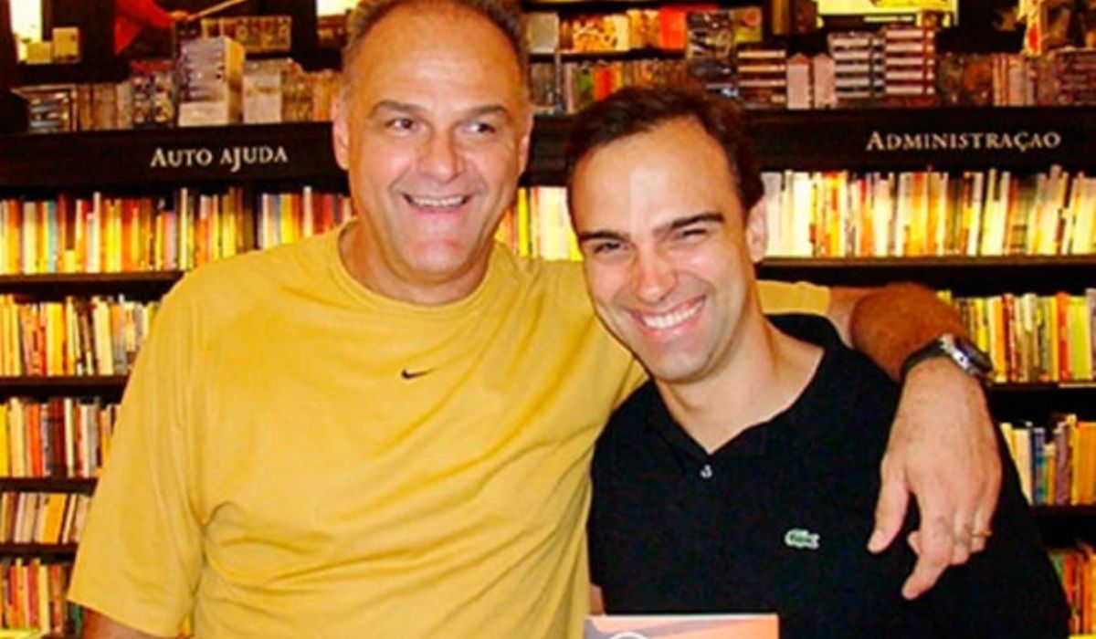 Oscar Schmidt e Tadeu Schmidt. Foto: Reprodu&ccedil;&atilde;o/ND Mais