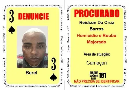 Quem é Berel,  traficante que integra Baralho do Crime da SSP-BA