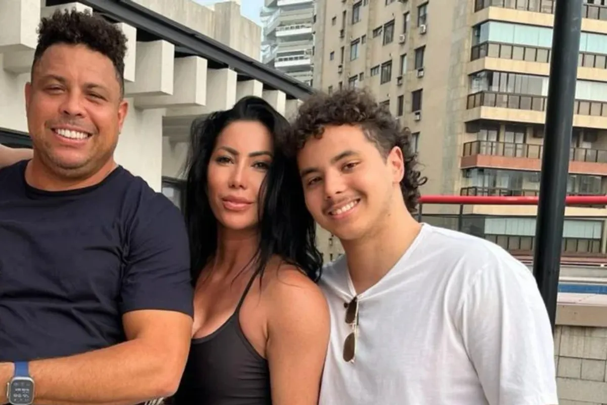 Ronaldo, Michele e Alexander. Foto: Redes Sociaismezu