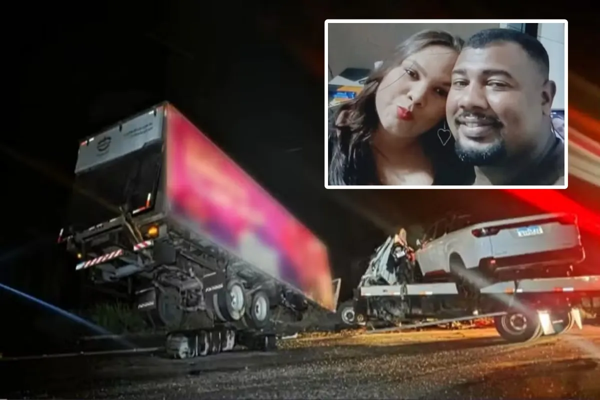 Casal morre após batida entre caminhões em trecho baiano da BR-116