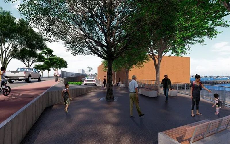 A Avenida Contorno conecta importantes pontos turísticos da capital baiana, como o Mercado Modelo, o MAM Bahia e a Bahia Marina, formando um dos principais corredores turísticos da cidade/Foto: Divulgação