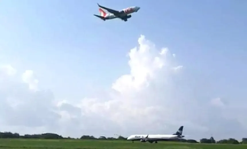 Veja vídeo: avião arremete para evitar colisão em Fernando de Noronha