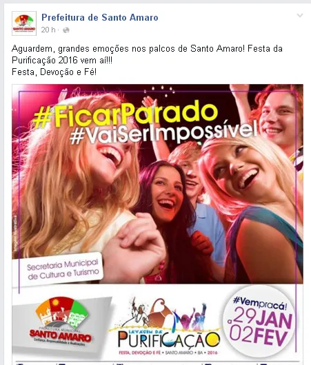 FORA DA FESTA: MP recomenda que prefeitura substitua cartaz da lavagem; Veja ‘vídeo meme’ da polêmica