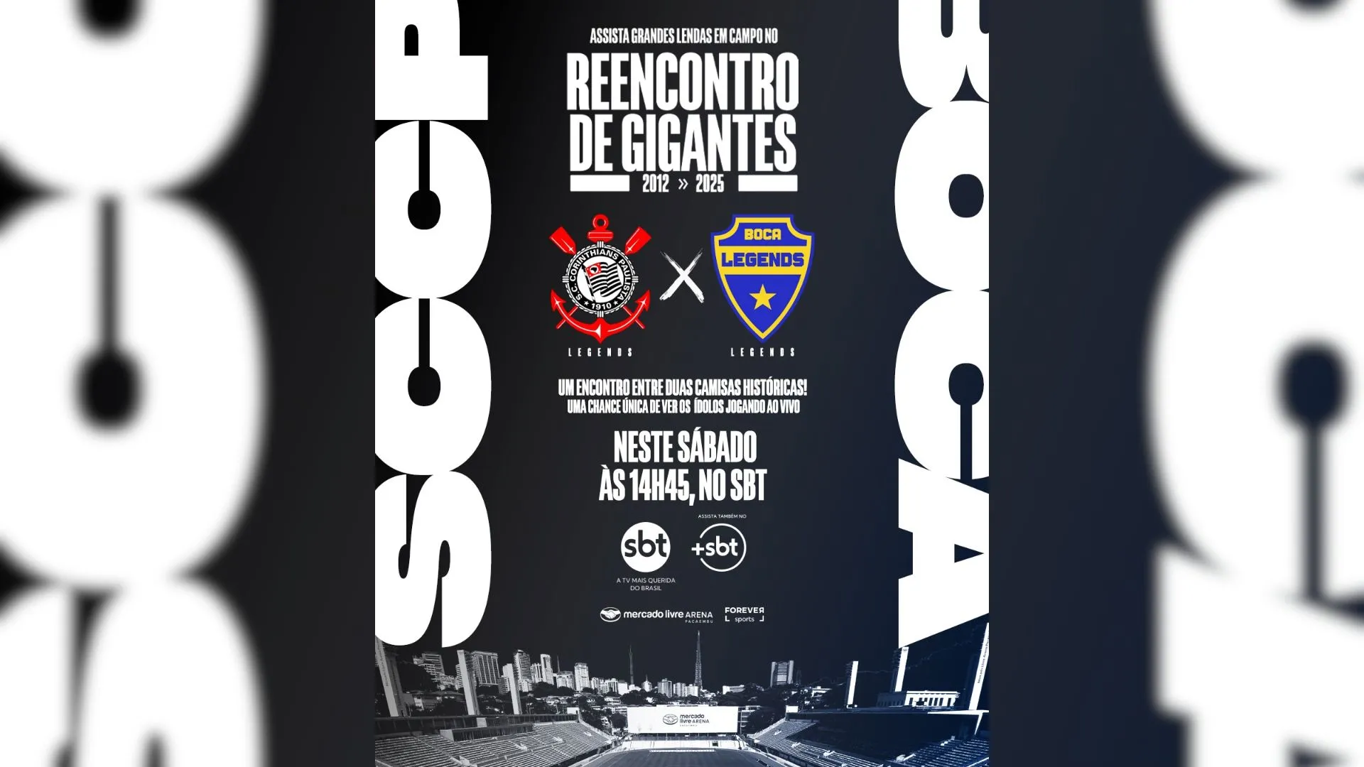 SBT transmite Corinthians x Boca Juniors neste sábado