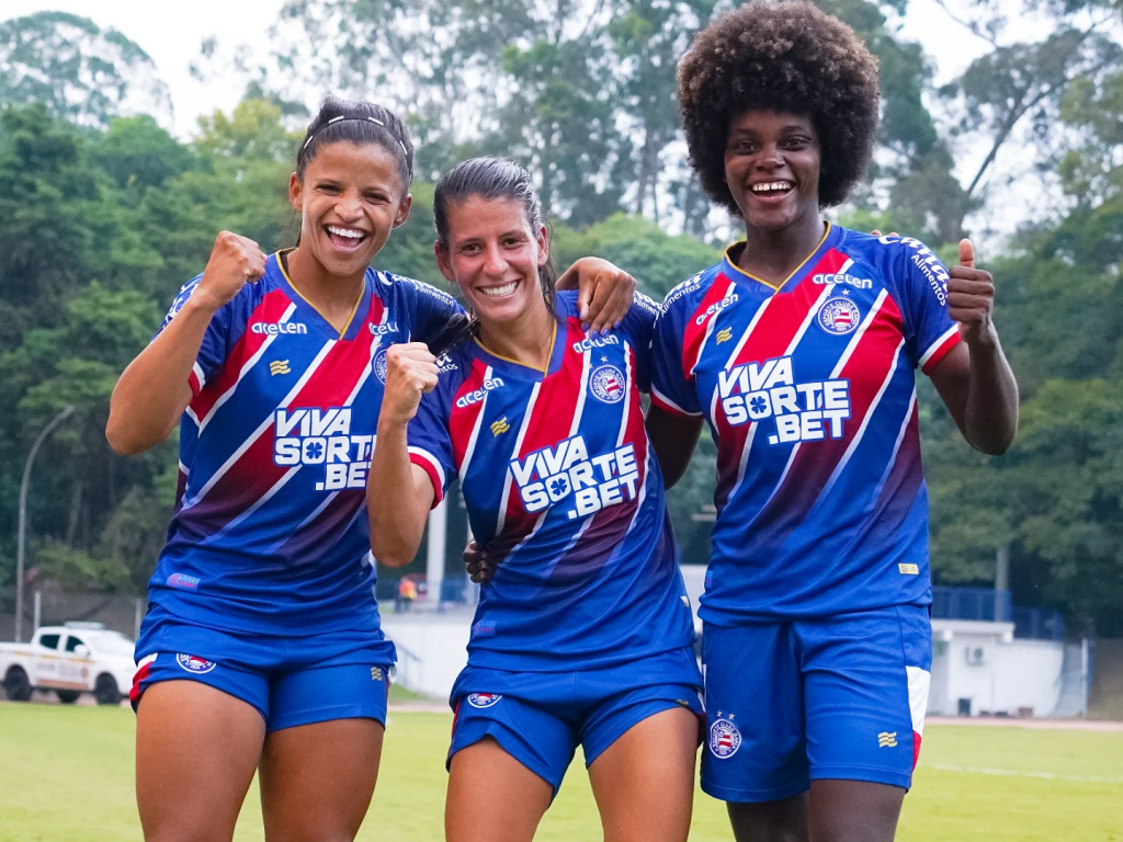 De virada, as Mulheres de Aço garantiram os três pontos para o Bahia. Foto: EC Bahia