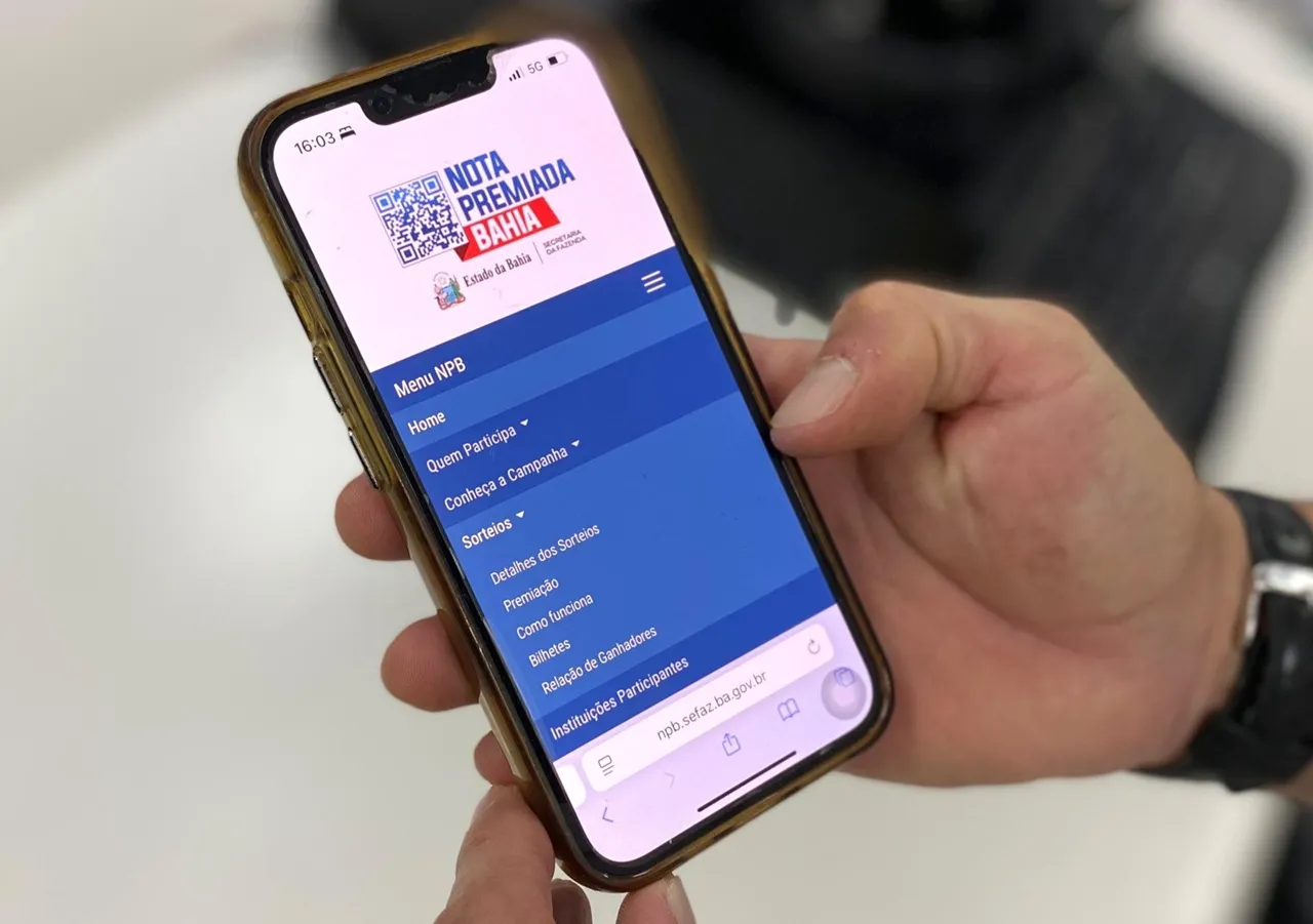 Saiba de onde é o ganhador do prêmio de R$ 100 mil da Nota Premiada Bahia