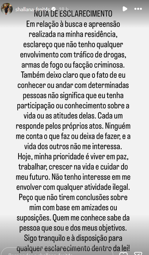 Influenciadora baiana nega envolvimento com o crime.| Foto: Redes Sociais