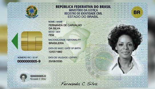 Nova Carteira de Identidade Nacional começa a ser emitida nesta terça-feira; saiba mais
