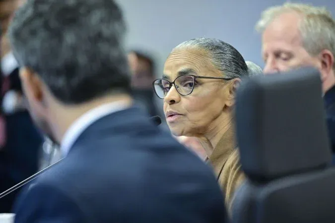 Marina Silva explica criação de área de conservação na foz do Amazonas. Foto: Geraldo Magela/Agência Senado