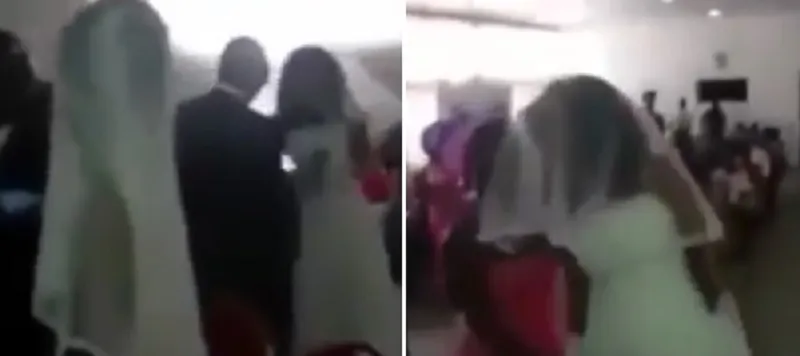 QUE BABADO! Amante invade cerimônia de casamento usando mesmo vestido da noiva