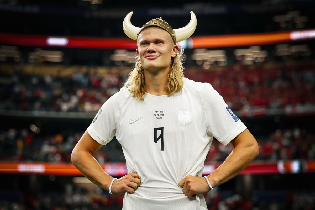 Haaland v&ecirc; 'chances pequenas' da Noruega. Foto: Redes Sociais 