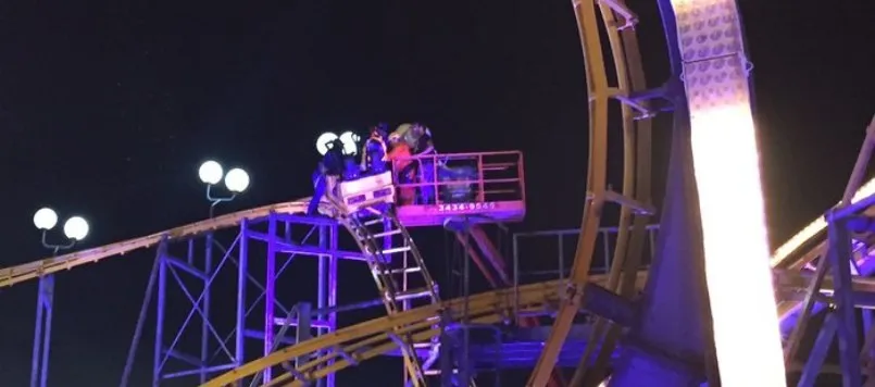 SUSTO: Montanha-russa do Rock in Rio quebra e deixa quatro pessoas presas; Brinquedo foi interditado