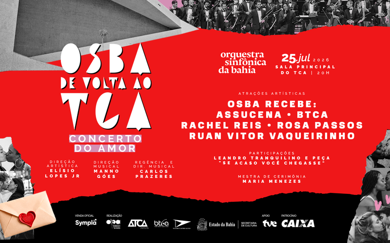 A Agenda de Salvador destaca o retorno da Orquestra Sinf&ocirc;nica da Bahia &agrave; Sala Principal do Teatro Castro Alves ap&oacute;s o per&iacute;odo de reformas, marcando uma nova fase para um dos principais equipamentos culturais do estado/Foto: Divulga&ccedil;&atilde;o&nbsp;