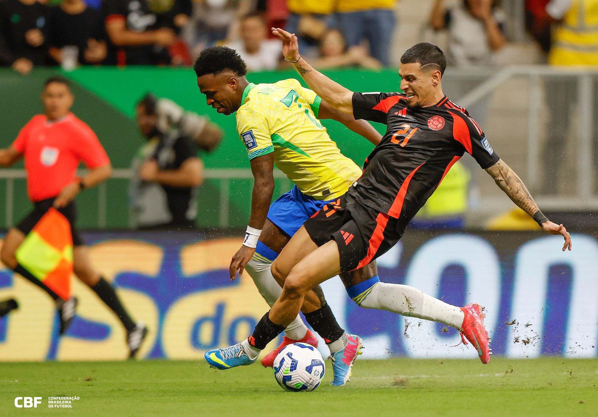Brasil vence Colômbia nas eliminatórias da Copa. Foto: Divulgação/CBF