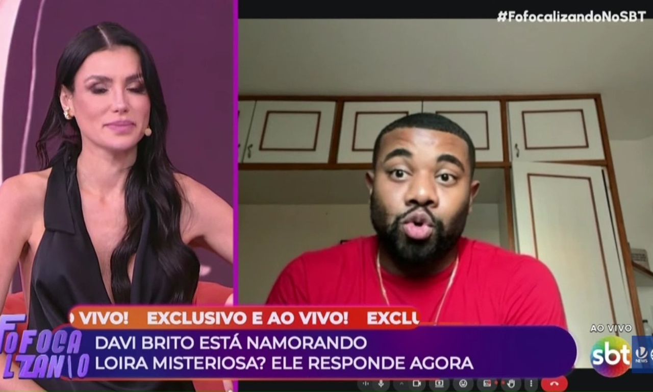 Davi Brito vive novo romance e evita exposi&ccedil;&atilde;o: 'J&aacute; errei muito'.Foto: SBT