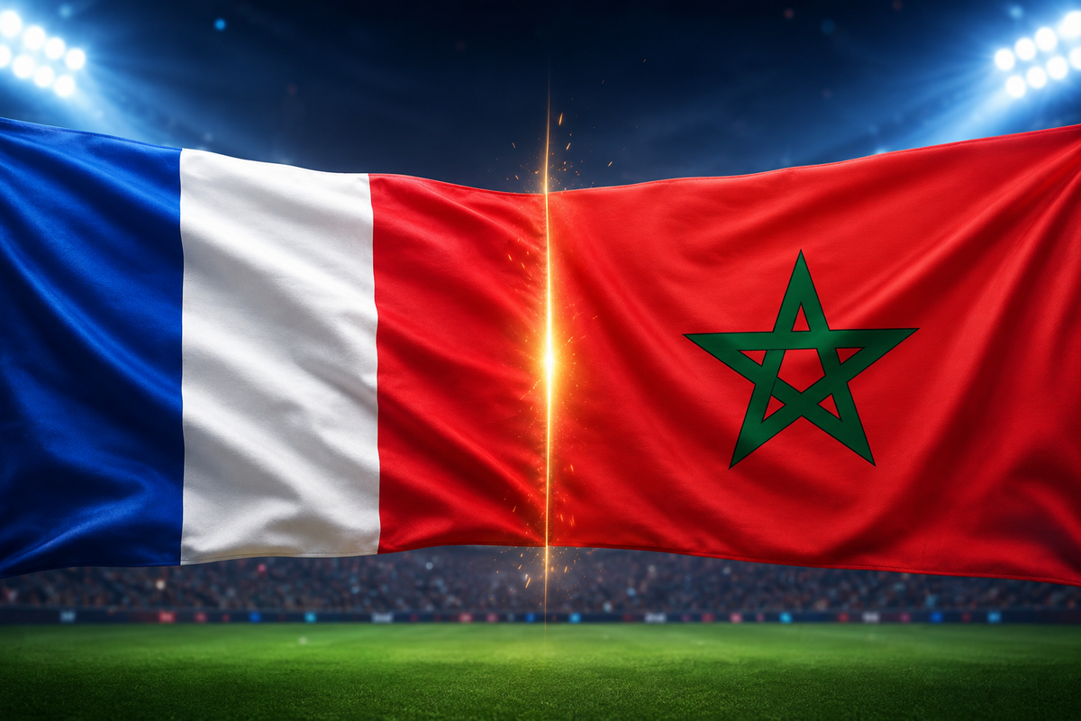 Fran&ccedil;a e Marrocos se enfrentam pelas quarta de final da Copa do Mundo. Foto: Reprodu&ccedil;&atilde;o | IA/ChatGPT