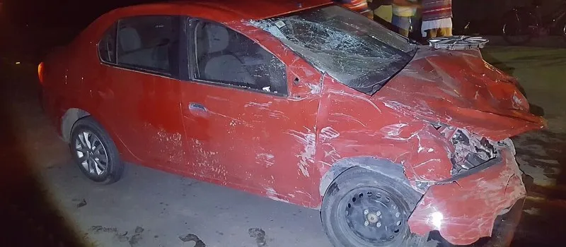 TRAGÉDIA: Idoso morre e carro é partido ao meio em acidente na BR-418