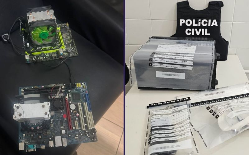 A participação em grupo extremista é investigada a partir da análise de publicações, mensagens, arquivos eletrônicos e outros materiais digitais apreendidos durante operações policiais /Foto: Divulgação / Ascom-PCBA